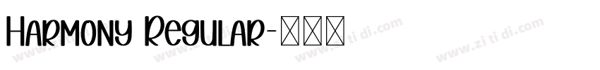 Harmony Regular字体转换